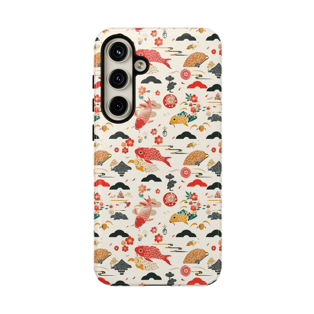 Japanese Pattern Phone Case – Elegant & Timeless Design for Your Phone 154