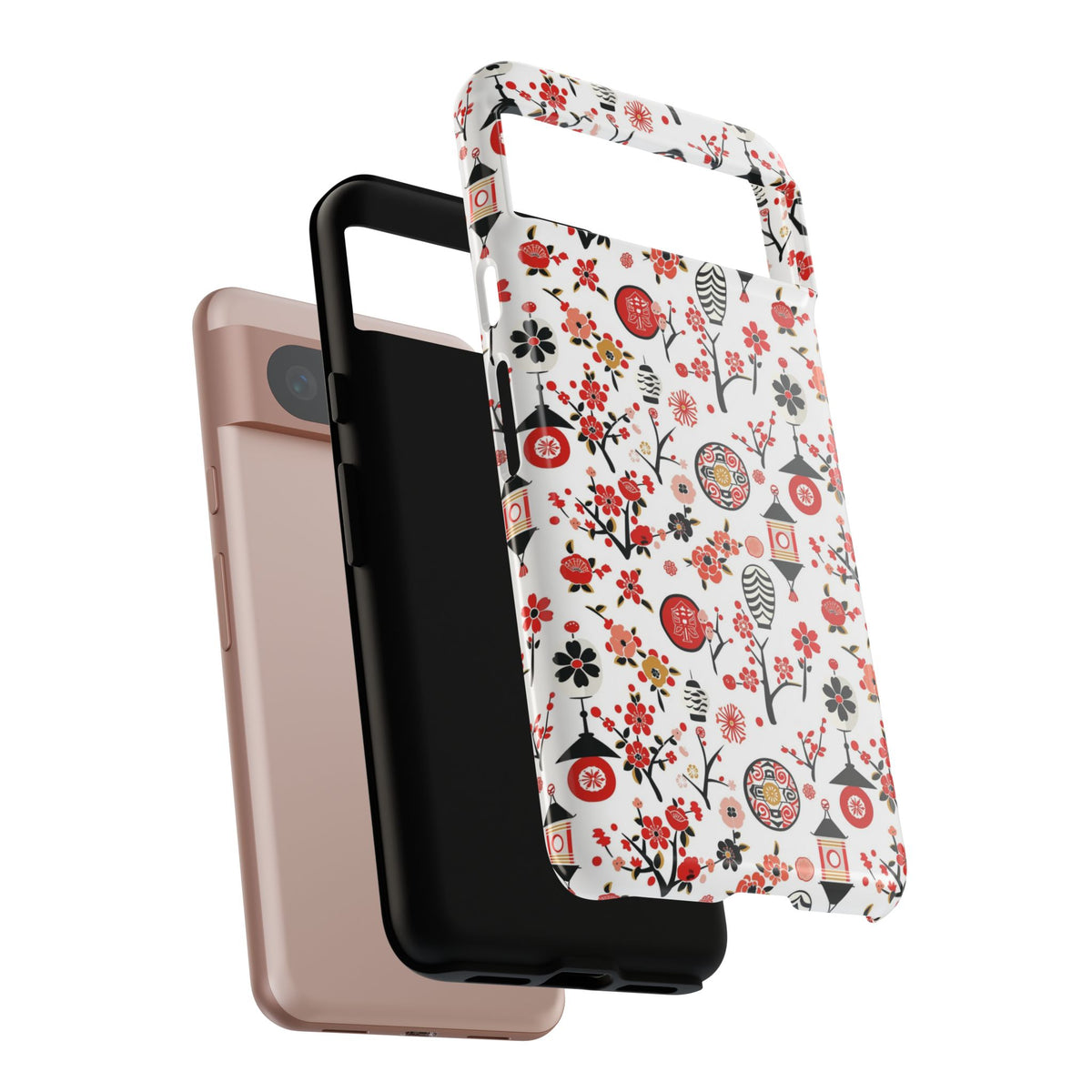 Japanese Pattern Phone Case – Elegant & Timeless Design for Your Phone 468