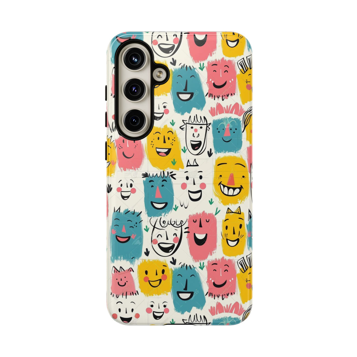 Happy Faces Phone Case – Joyful and Cheerful Design for a Bright Look