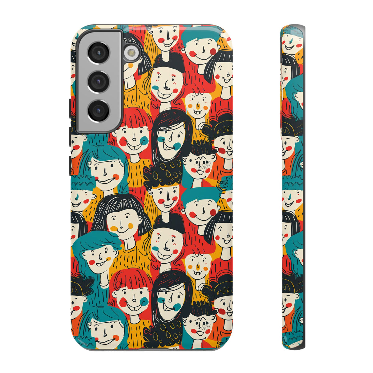 Happy Faces Phone Case – Joyful and Cheerful Design for a Bright Look 3