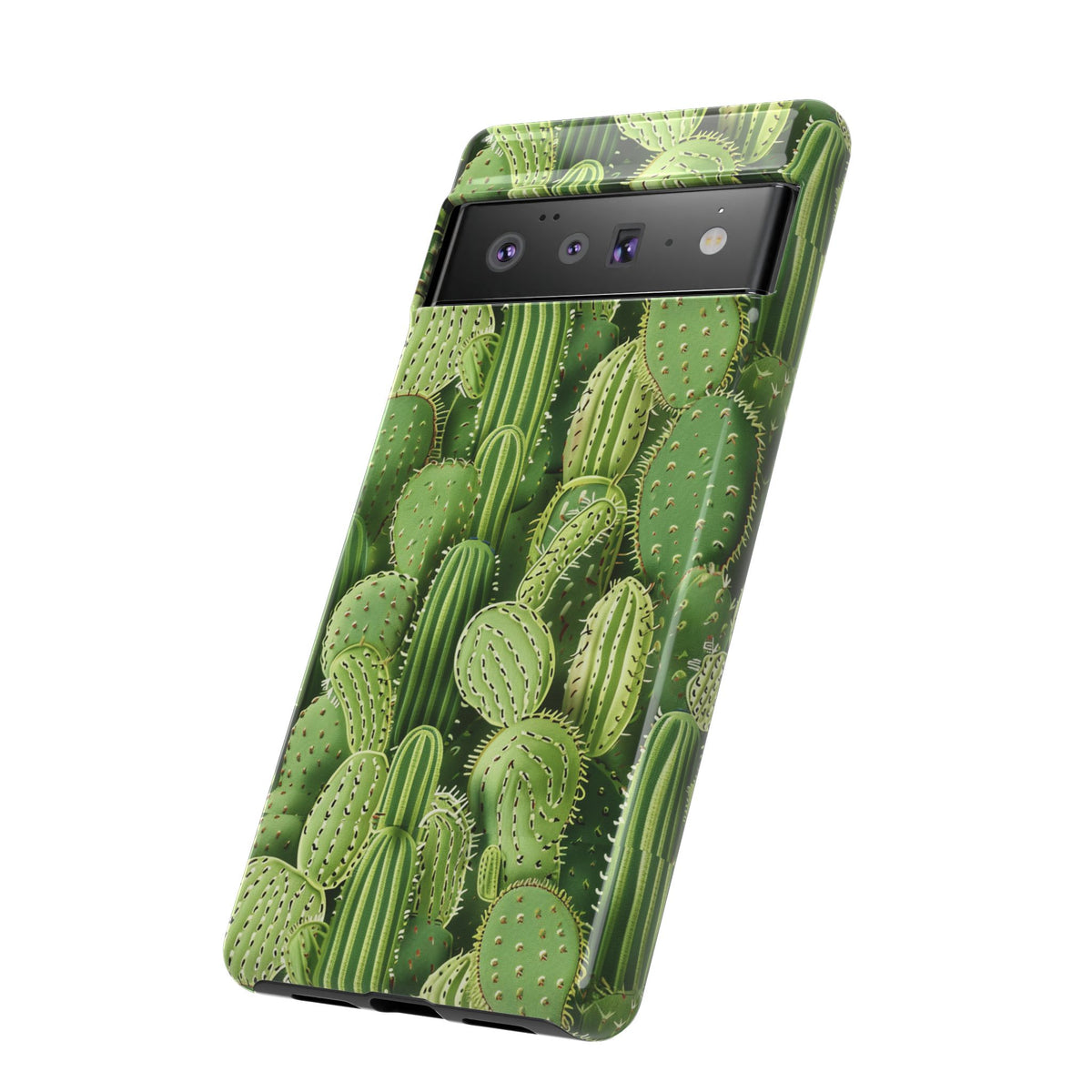 Cactus Embroidery Phone Case – Elegant and Unique Handcrafted Cactus Design