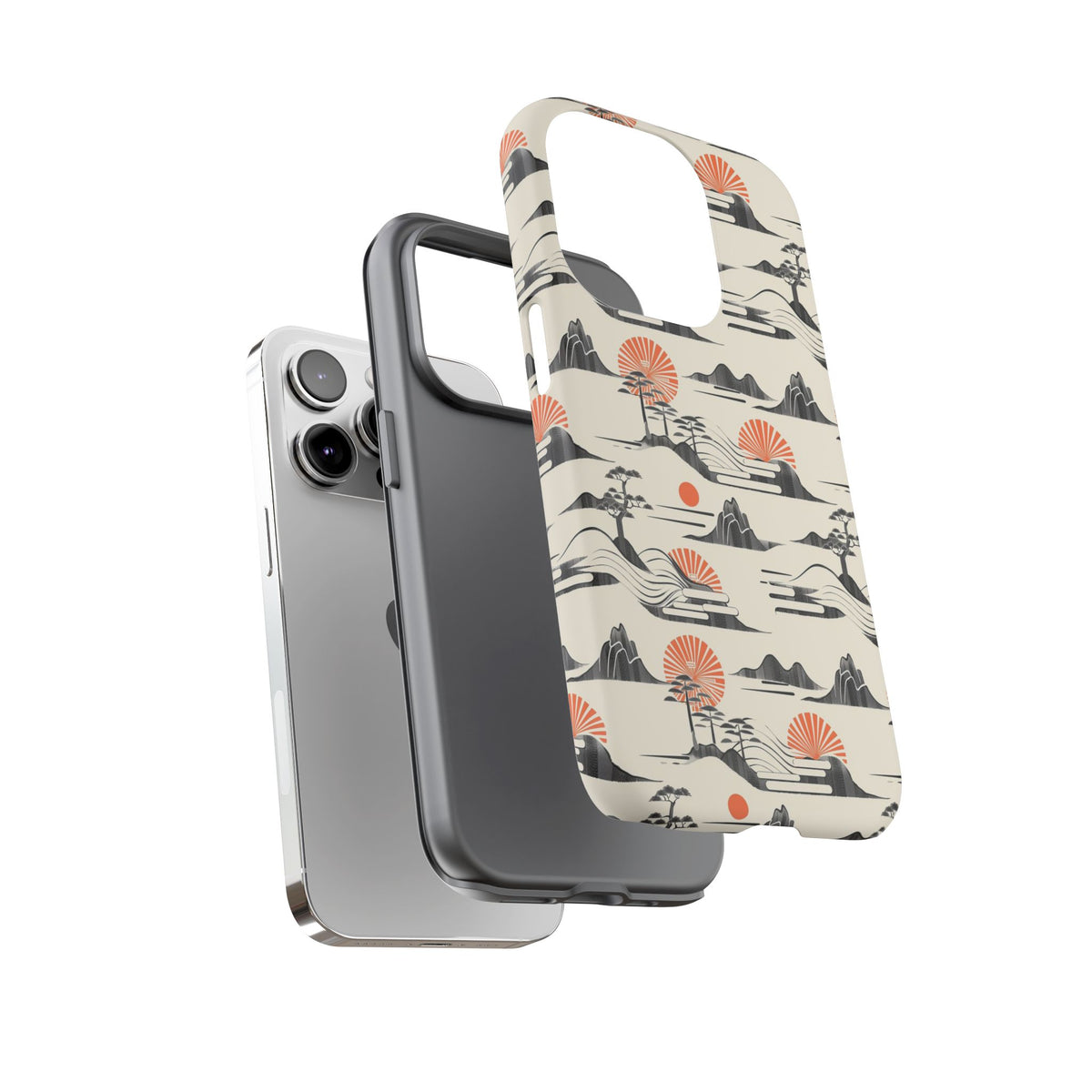 Japanese Pattern Phone Case – Elegant & Timeless Design for Your Phone 022