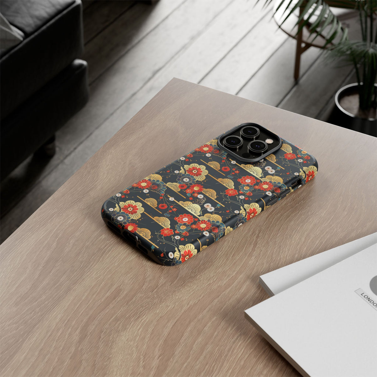 Japanese Pattern Phone Case – Elegant & Timeless Design for Your Phone 063