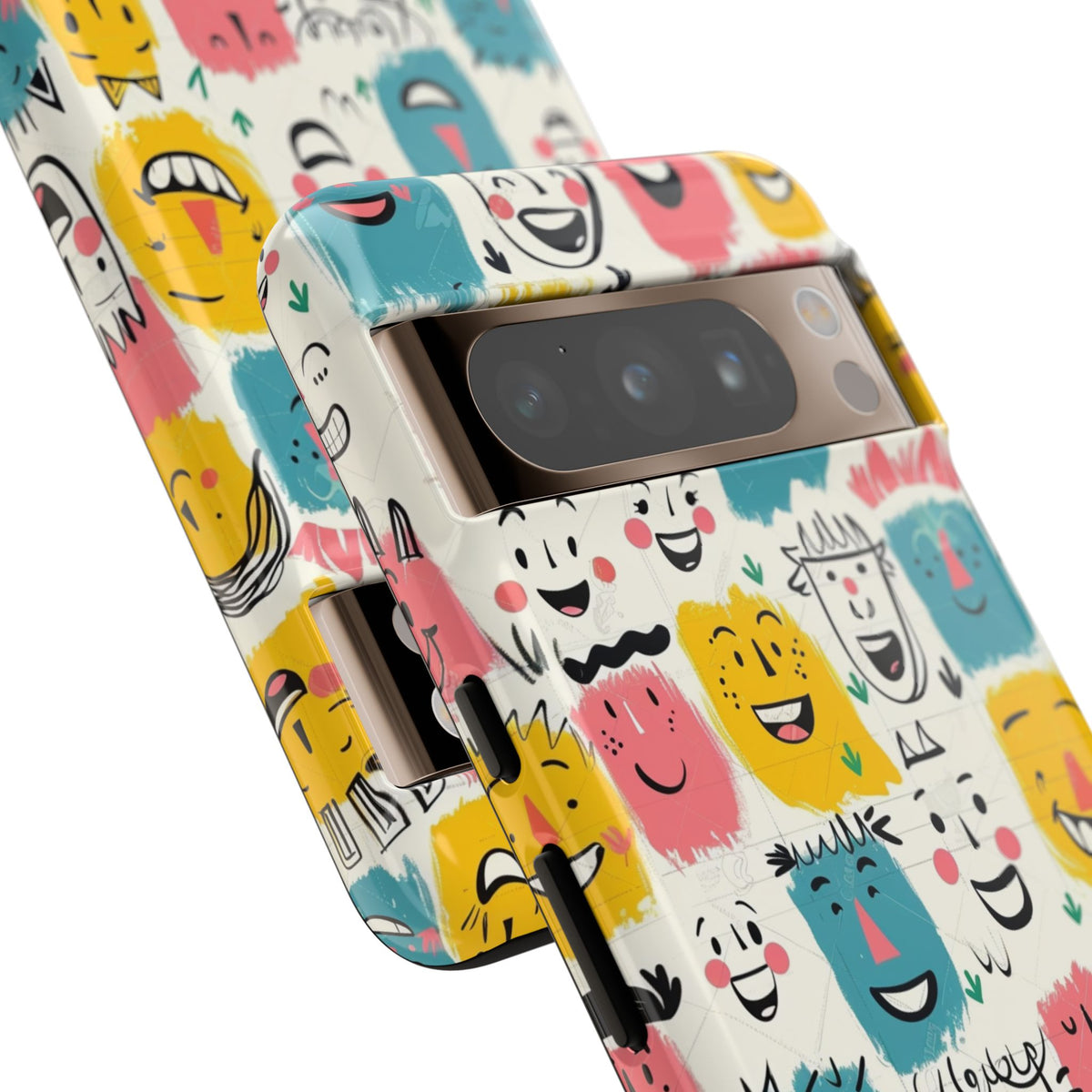 Happy Faces Phone Case – Joyful and Cheerful Design for a Bright Look