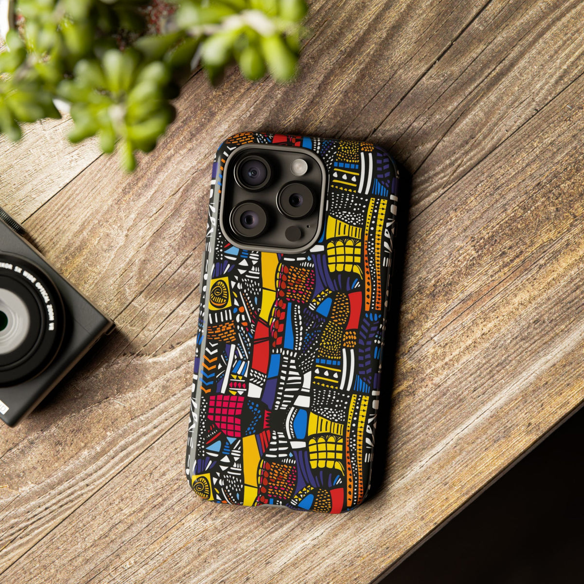 Stylish African Pattern Phone Case – Unique and Vibrant Protection 201