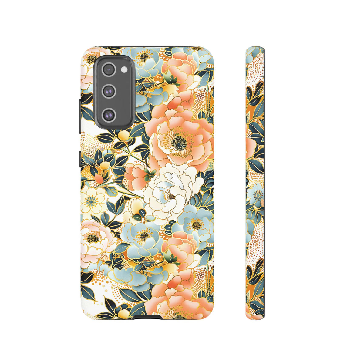 Japanese Blossom Asian Floral Design Phone Case – Elegant Floral Phone Cover 5