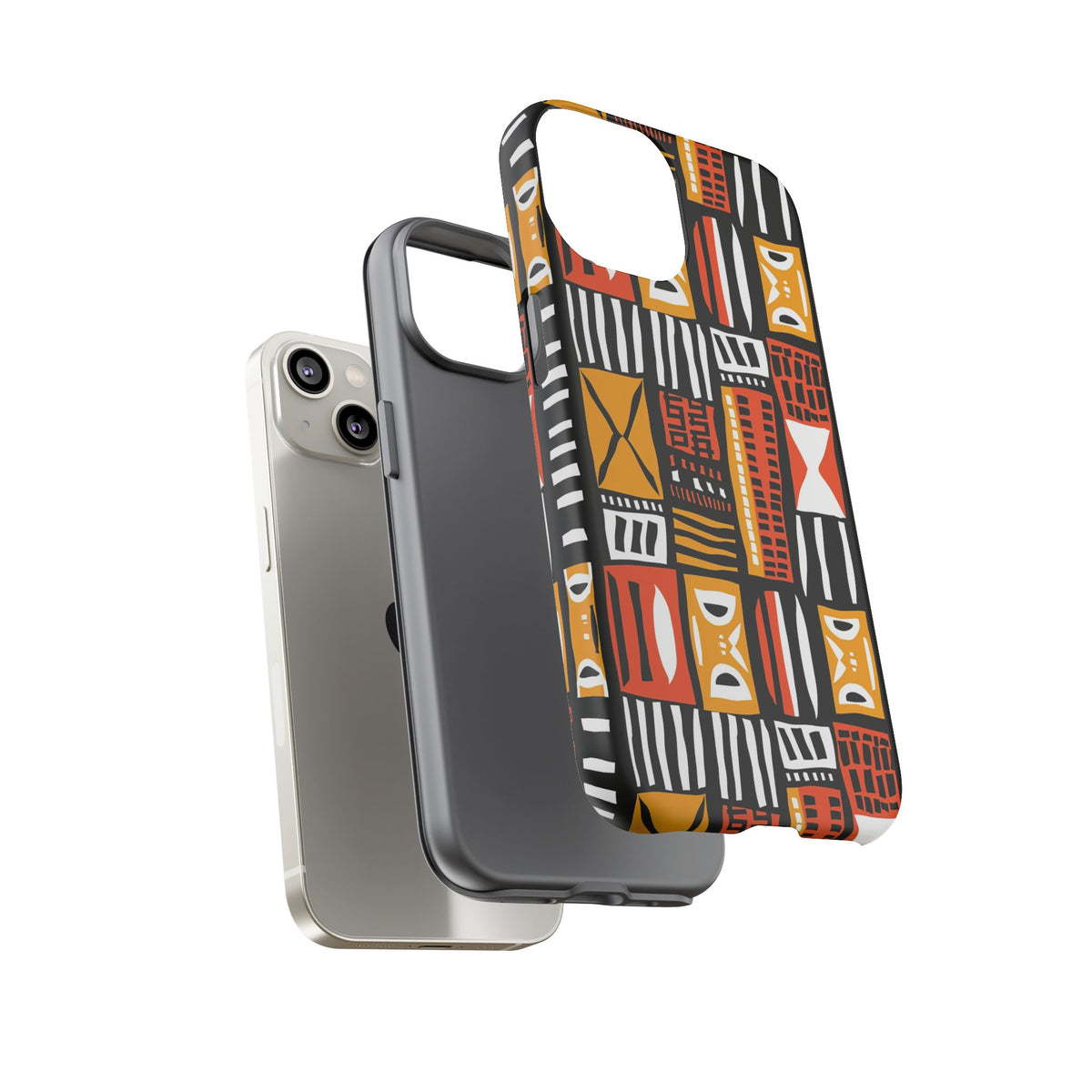 Stylish African Pattern Phone Case – Unique and Vibrant Protection 136