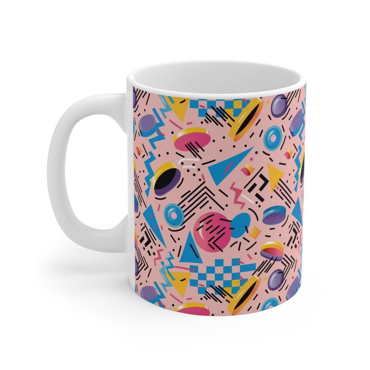 90s Retro Coffee Mug - Full Wrap Design 553