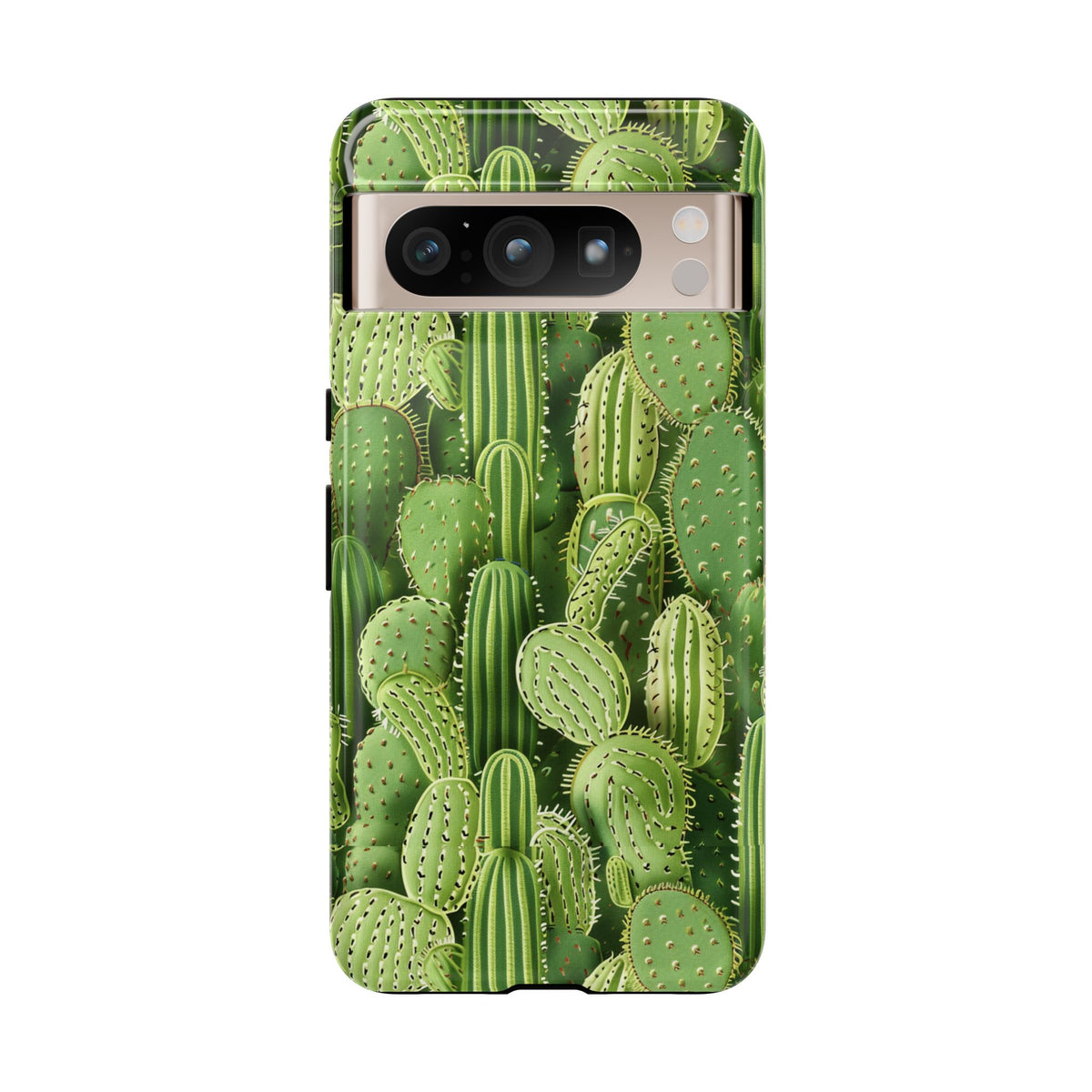 Cactus Embroidery Phone Case – Elegant and Unique Handcrafted Cactus Design