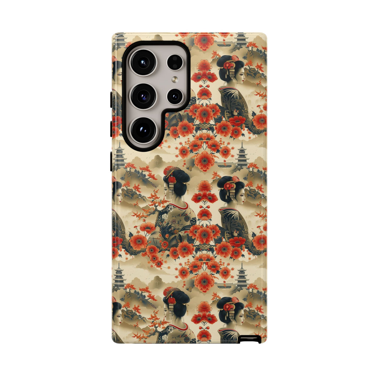 Japanese Pattern Phone Case – Elegant & Timeless Design for Your Phone 066