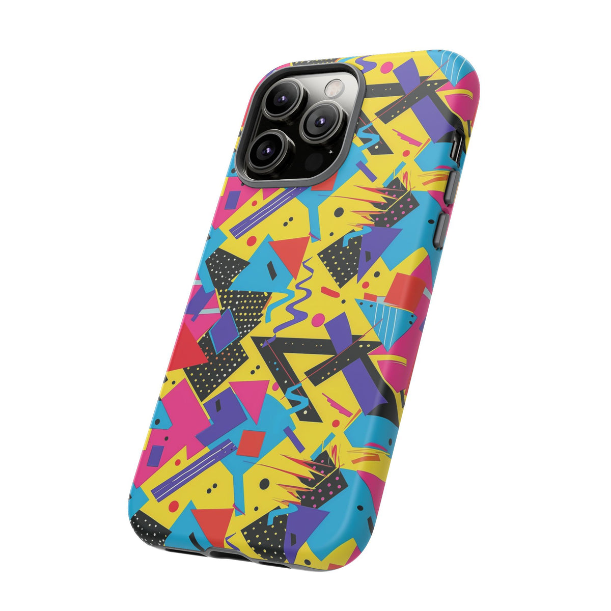 90s Themed Seamless Pattern Phone Case – Embrace Retro Style and Protection 223