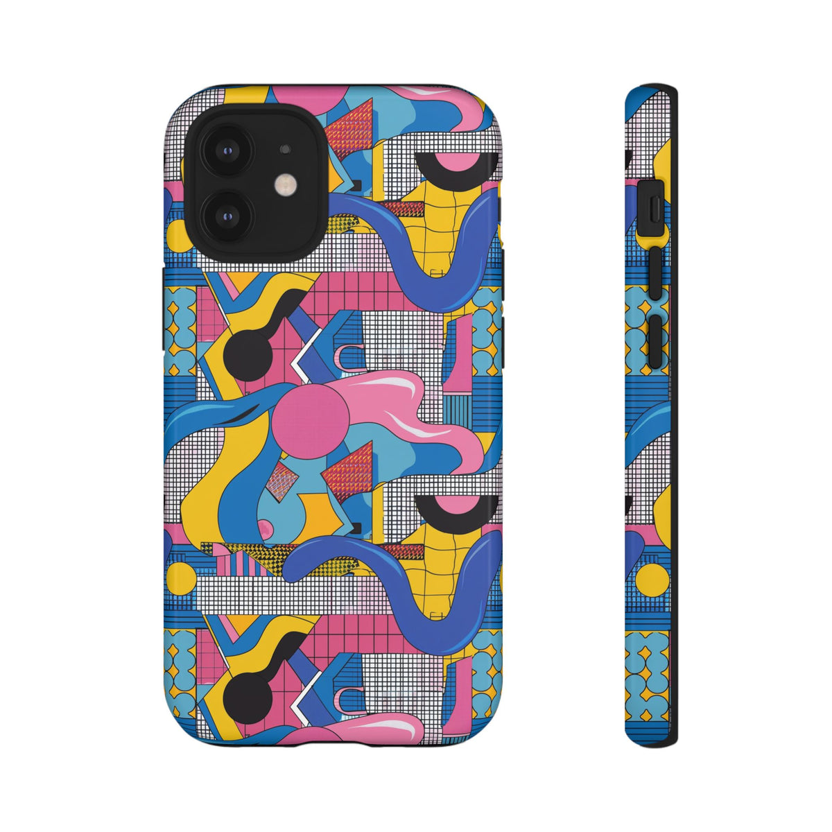 90s Themed Seamless Pattern Phone Case – Embrace Retro Style and Protection 224