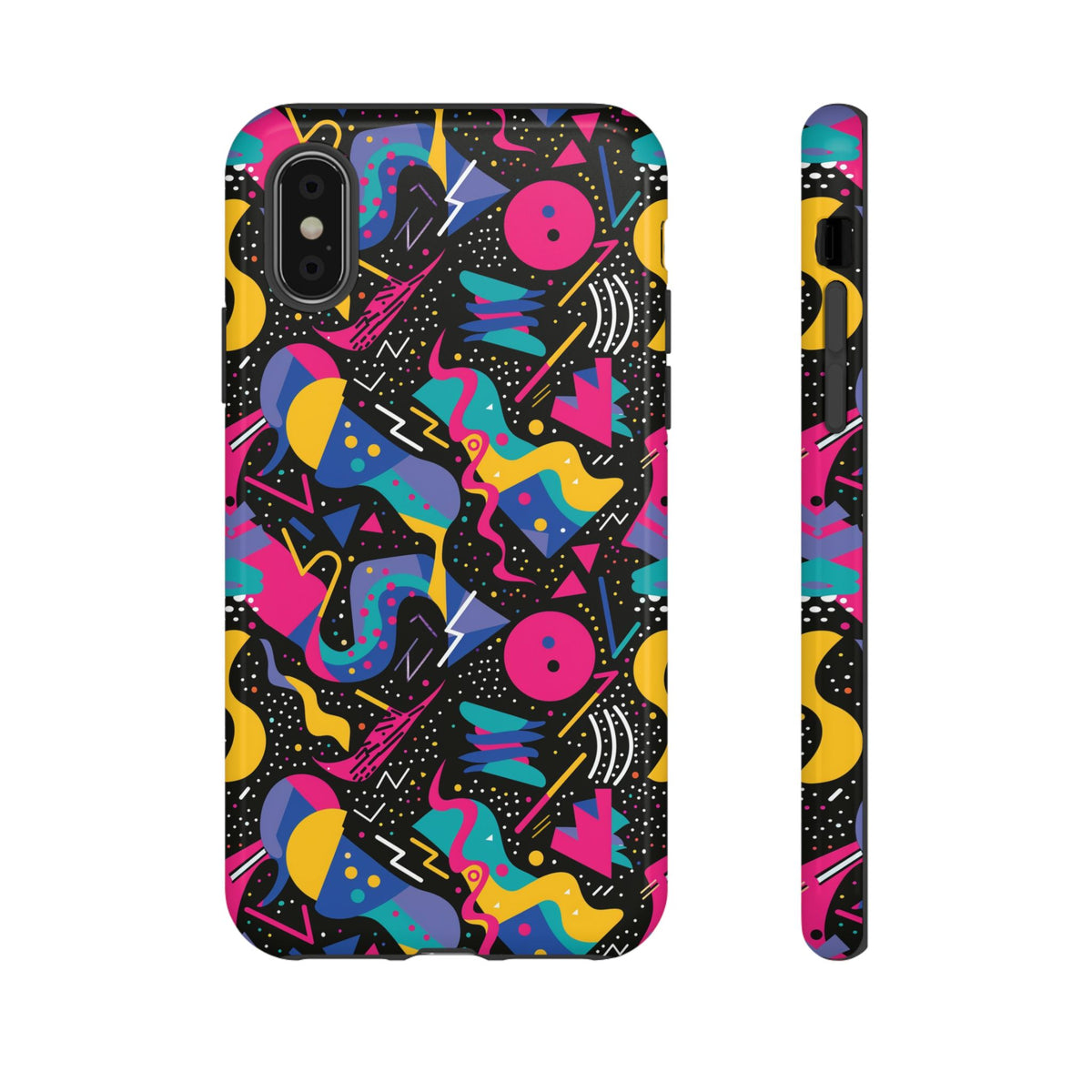 90s Themed Seamless Pattern Phone Case – Embrace Retro Style and Protection 302