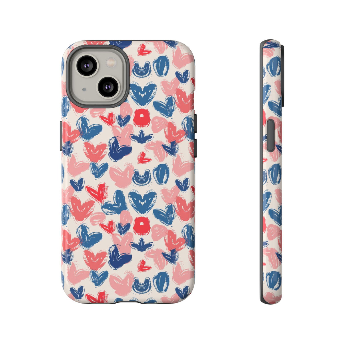 Heart Pattern Phone Case – Stylish & Loving Design for Your Device 354