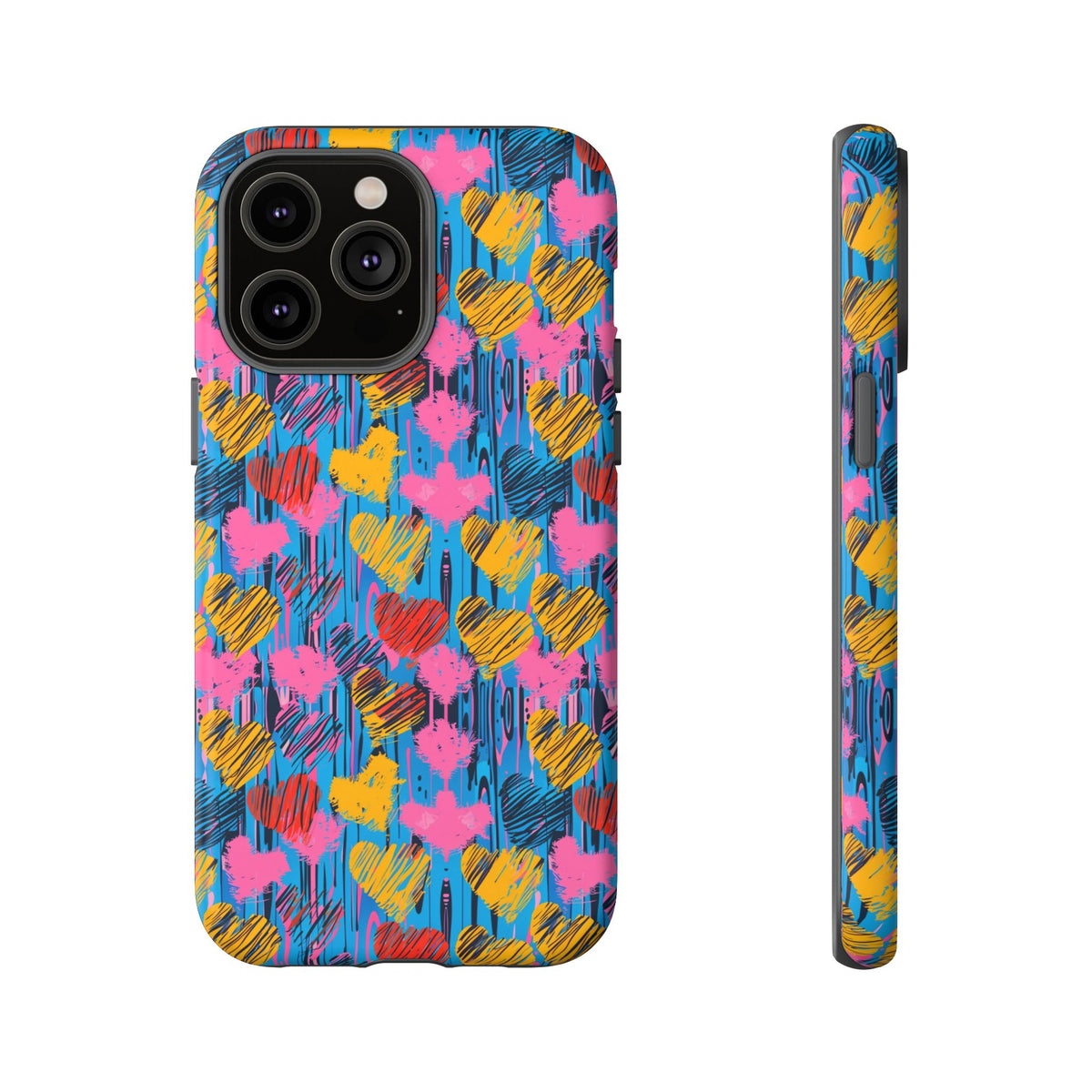 Heart Pattern Phone Case – Stylish & Loving Design for Your Device 262