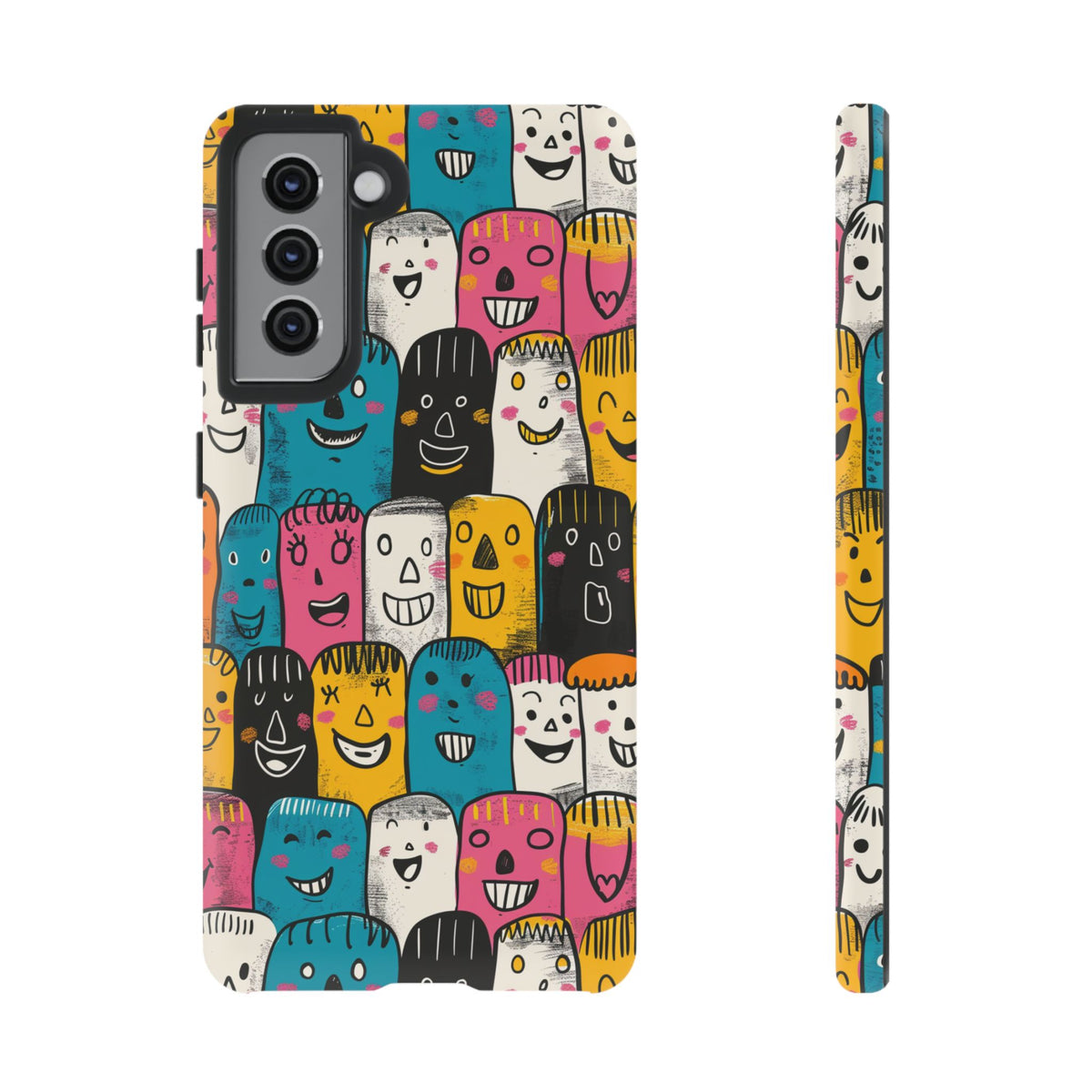 Happy Faces Phone Case – Joyful and Cheerful Design for a Bright Look 5