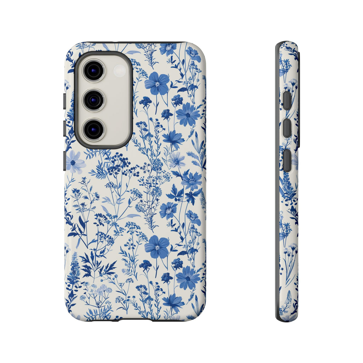 Blue French Toile Phone Case – Timeless Elegance and Classic Style