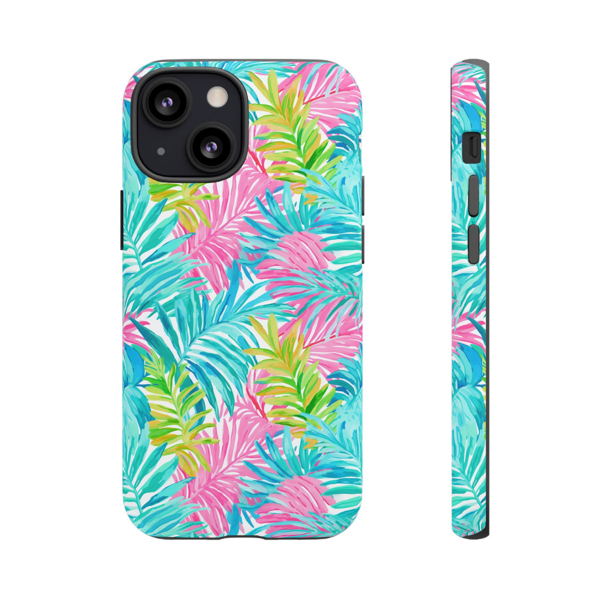 Vibrant Summer Leaves Phone Case – Colorful & Durable Summer Design