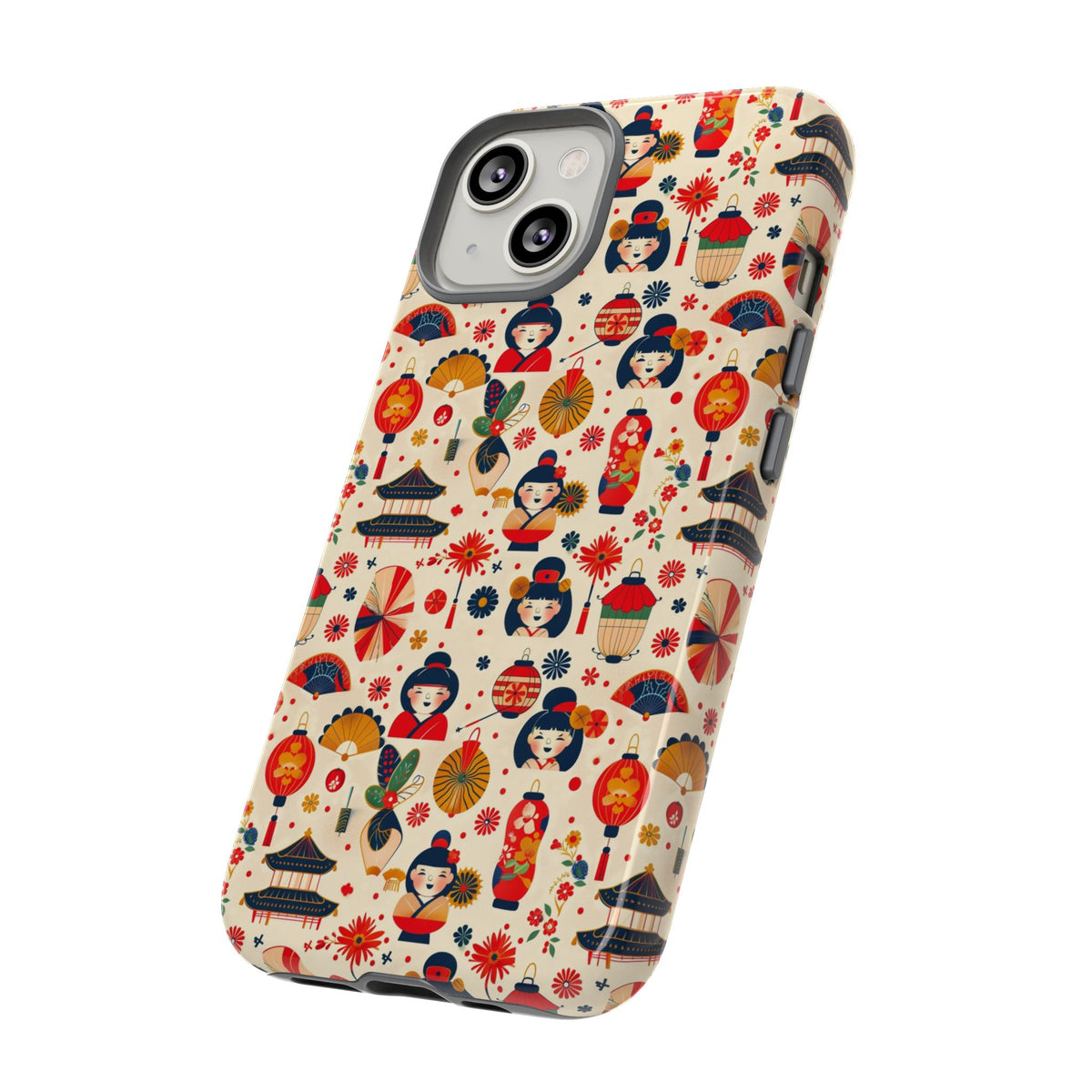 Japanese Pattern Phone Case – Elegant & Timeless Design for Your Phone 090