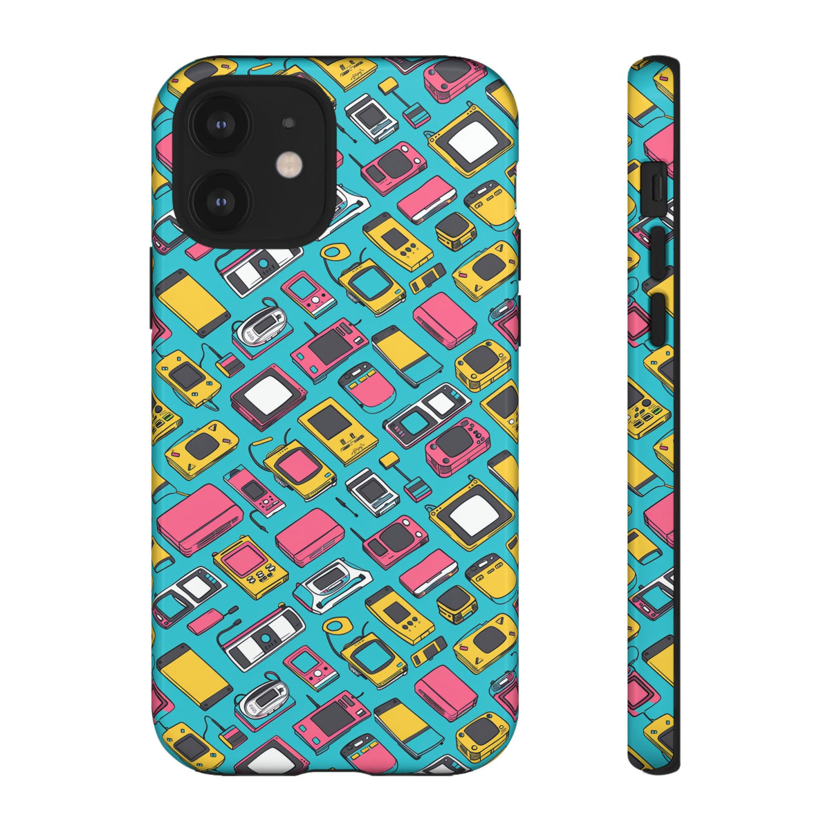 90s Themed Seamless Pattern Phone Case – Embrace Retro Style and Protection 237