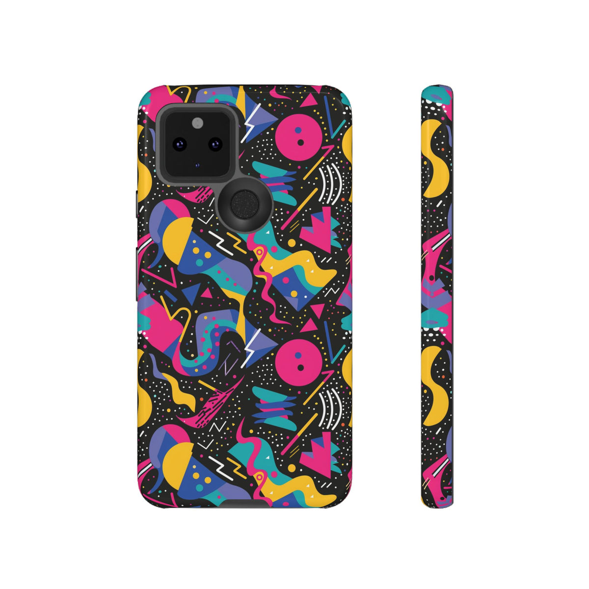 90s Themed Seamless Pattern Phone Case – Embrace Retro Style and Protection 302