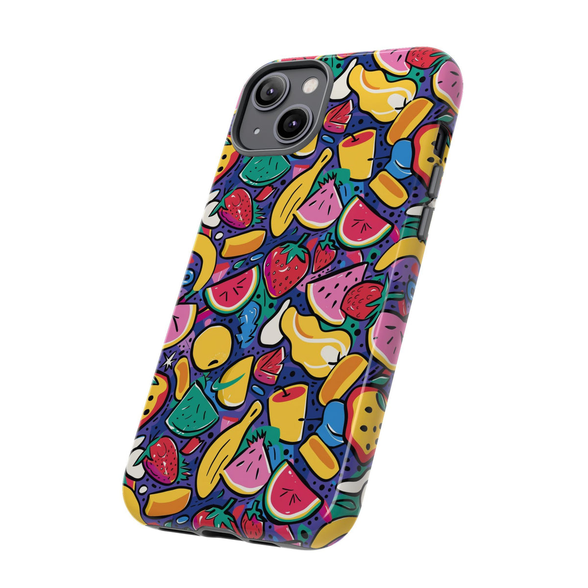 90s Themed Seamless Pattern Phone Case – Embrace Retro Style and Protection 316