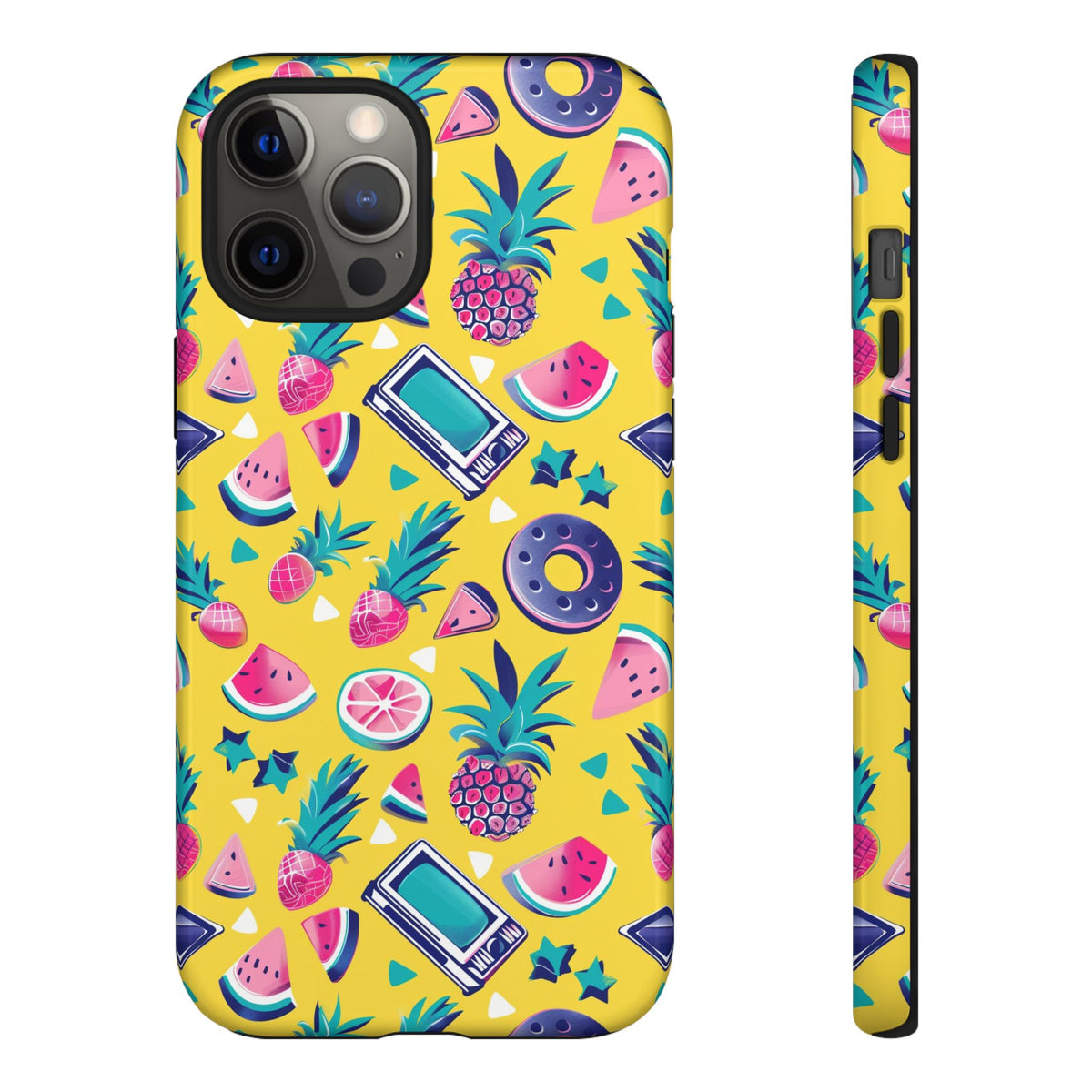 90s Themed Seamless Pattern Phone Case – Embrace Retro Style and Protection 255