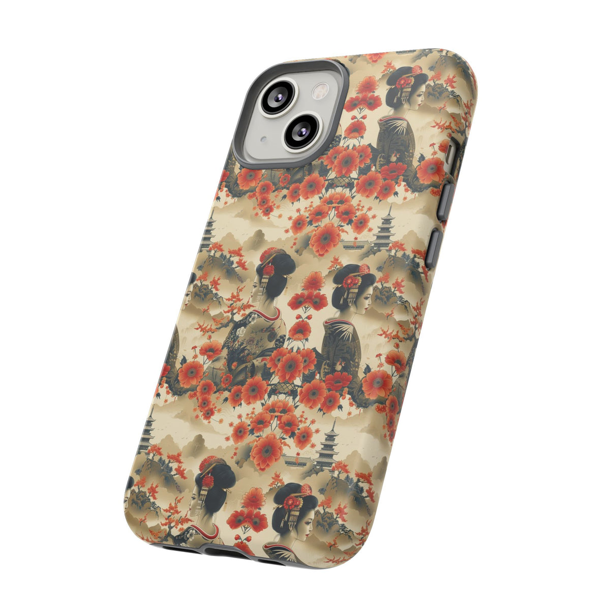 Japanese Pattern Phone Case – Elegant & Timeless Design for Your Phone 066