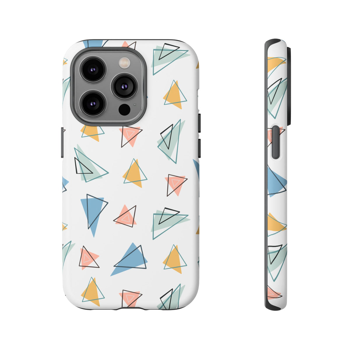 Triangle Pattern Phone Case – Modern & Durable Geometric Design