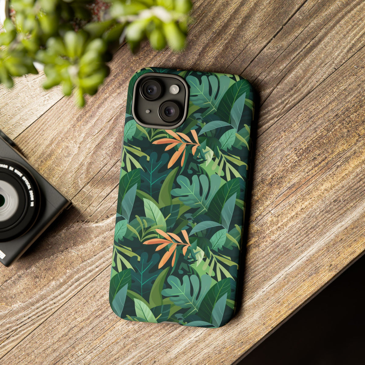 Jungle Pattern Phone Case – Exotic & Lush Design for Your Phone 341