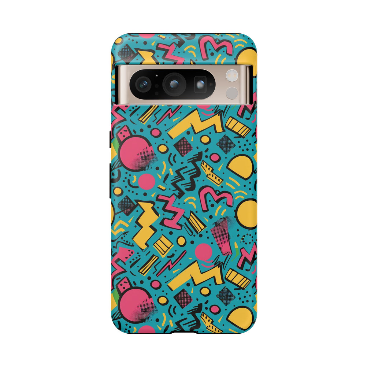 90s Themed Seamless Pattern Phone Case – Embrace Retro Style and Protection 253