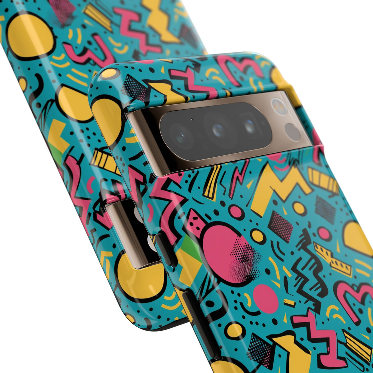 90s Themed Seamless Pattern Phone Case – Embrace Retro Style and Protection 253