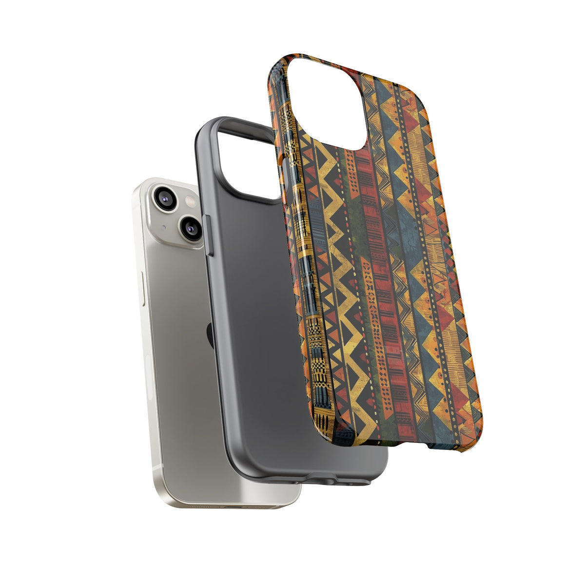 Stylish African Pattern Phone Case – Unique and Vibrant Protection 166