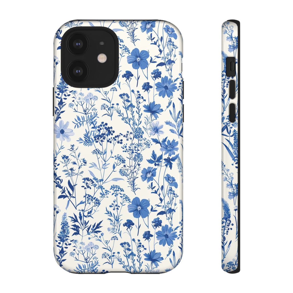 Blue French Toile Phone Case – Timeless Elegance and Classic Style