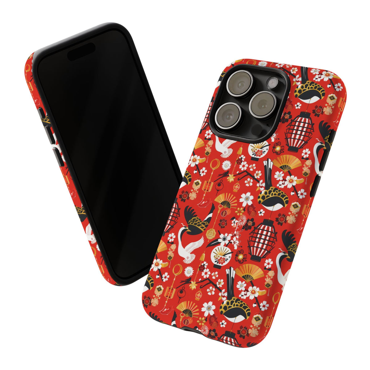 Japanese Pattern Phone Case – Elegant & Timeless Design for Your Phone 056