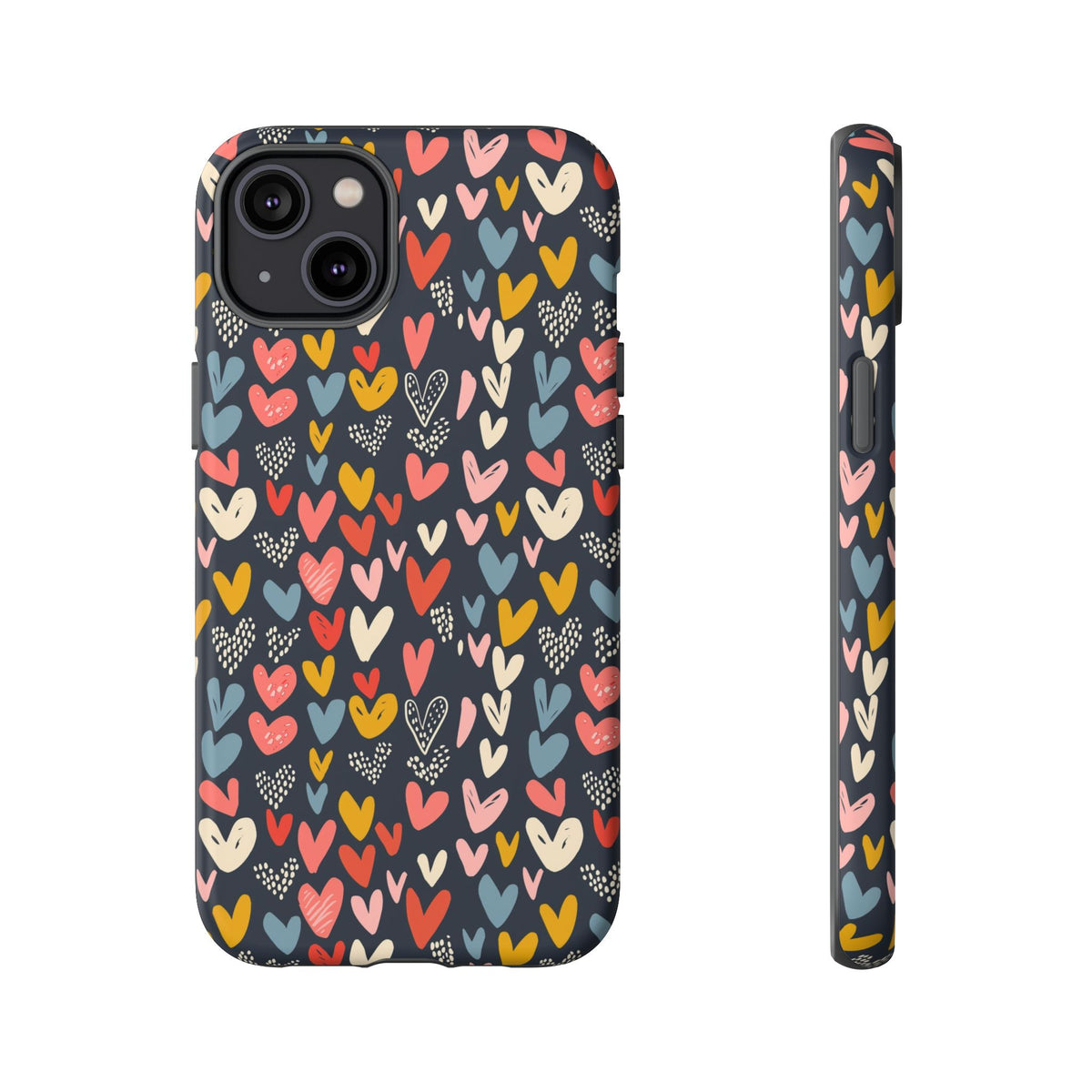 Heart Pattern Phone Case – Stylish & Loving Design for Your Device 816