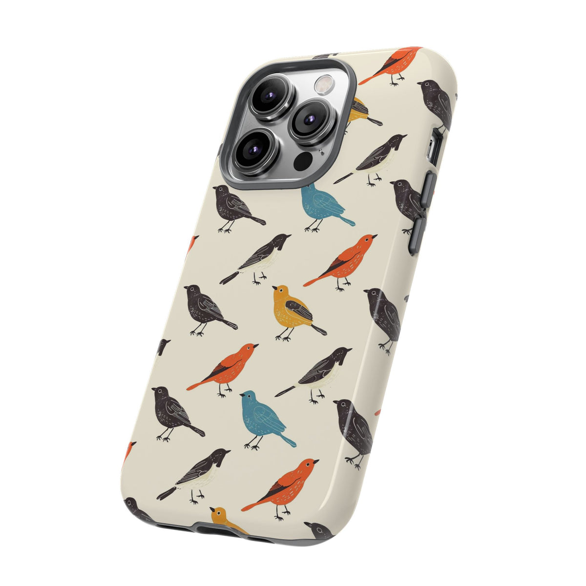 Birds Seamless Pattern Phone Case – Elegant and Timeless Avian Design 5