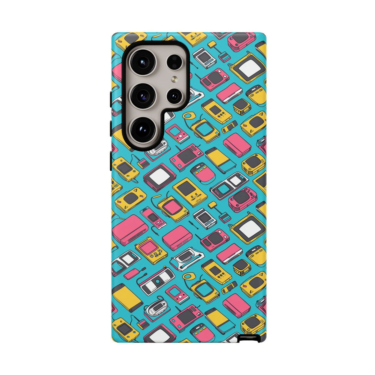 90s Themed Seamless Pattern Phone Case – Embrace Retro Style and Protection 237