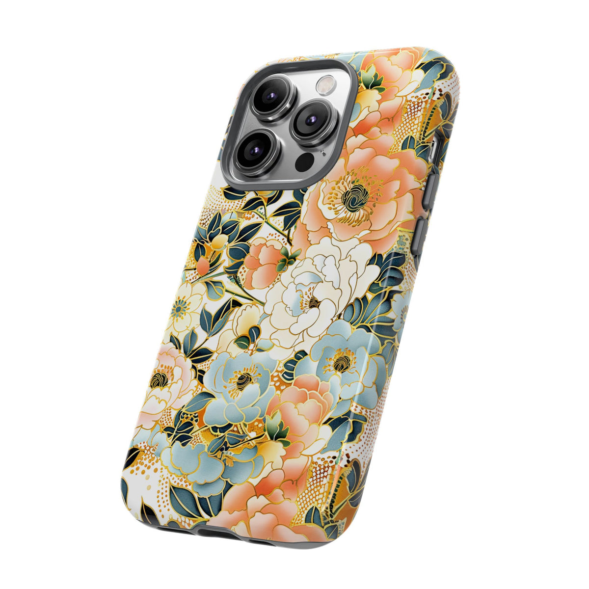 Japanese Blossom Asian Floral Design Phone Case – Elegant Floral Phone Cover 5