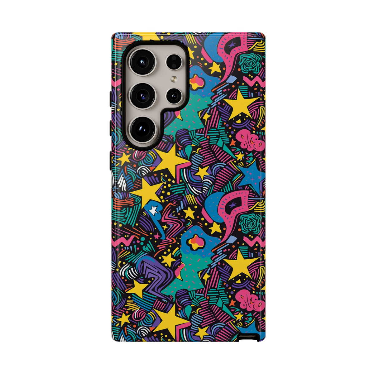 90s Themed Seamless Pattern Phone Case – Embrace Retro Style and Protection 227