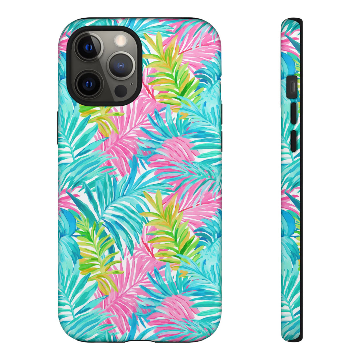 Vibrant Summer Leaves Phone Case – Colorful & Durable Summer Design