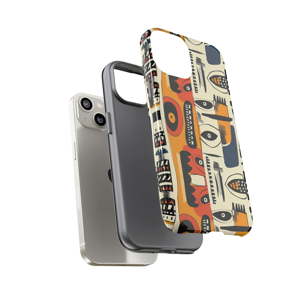 Stylish African Pattern Phone Case – Unique and Vibrant Protection 204