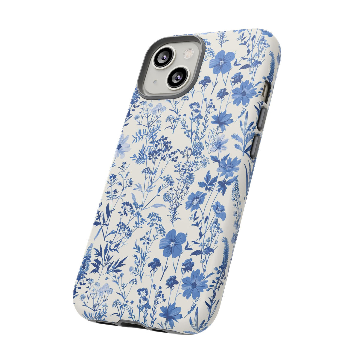 Blue French Toile Phone Case – Timeless Elegance and Classic Style