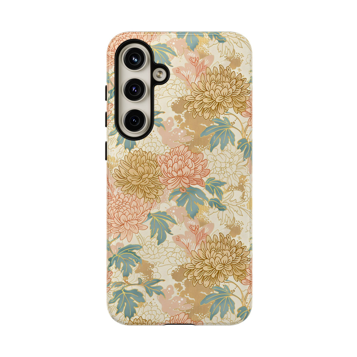 Japanese Blossom Asian Floral Design Phone Case – Elegant Floral Phone Cover