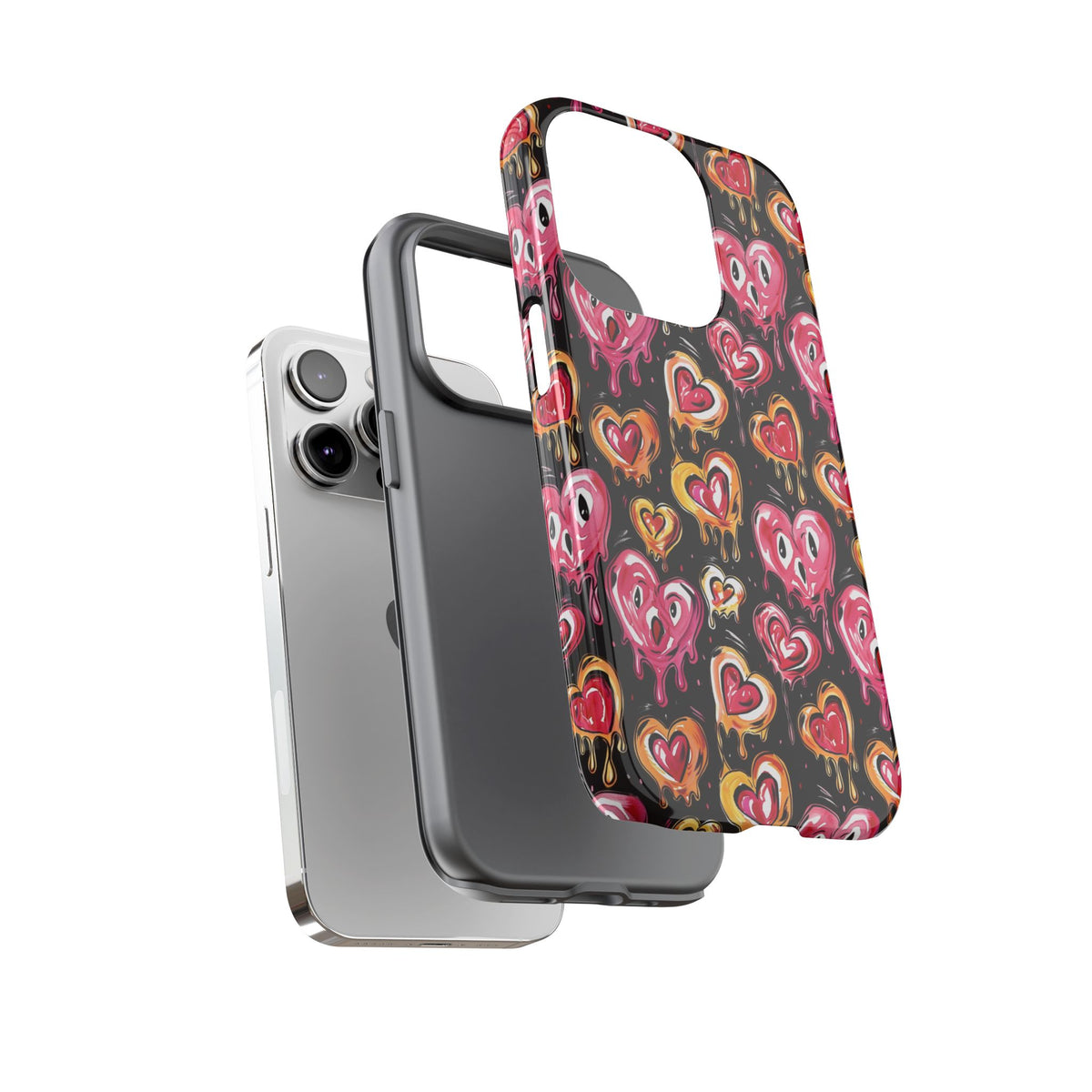 Heart Pattern Phone Case – Stylish & Loving Design for Your Device 361