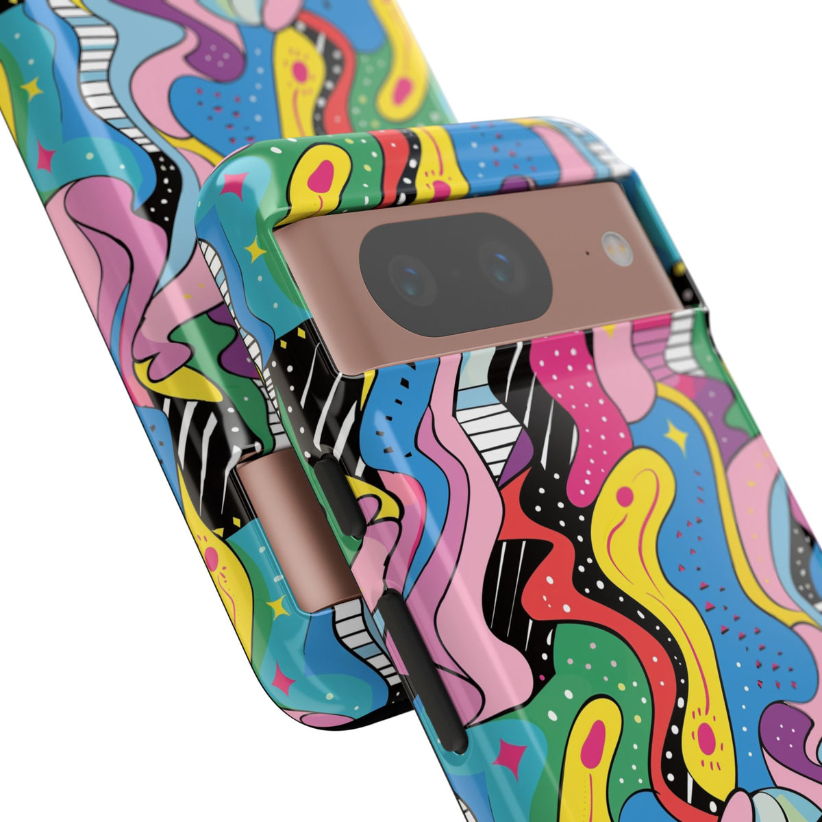 90s Themed Seamless Pattern Phone Case – Embrace Retro Style and Protection 275