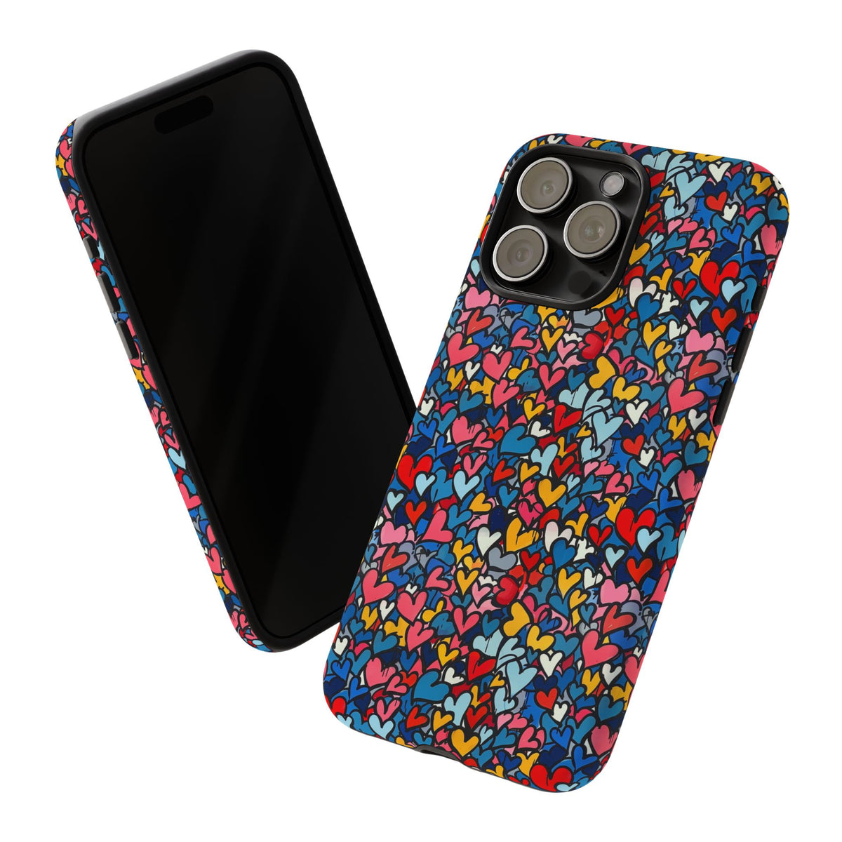 Heart Pattern Phone Case – Stylish & Loving Design for Your Device 820