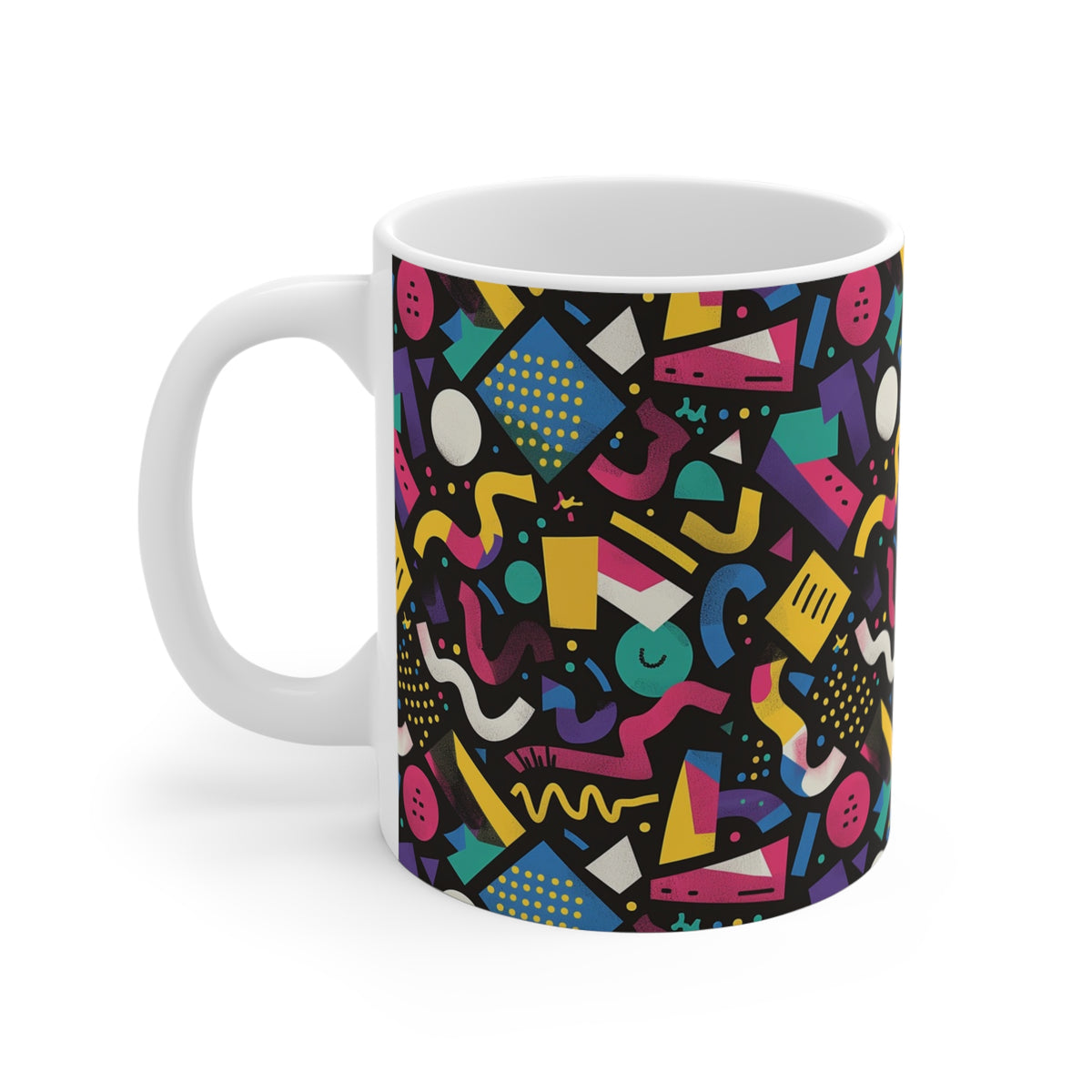 90s Retro Coffee Mug - Full Wrap Design 543