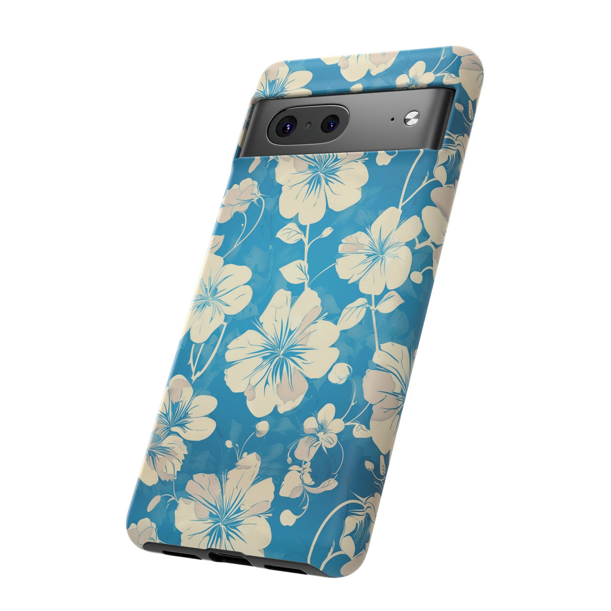 Blue Floral Seamless Pattern Phone Case