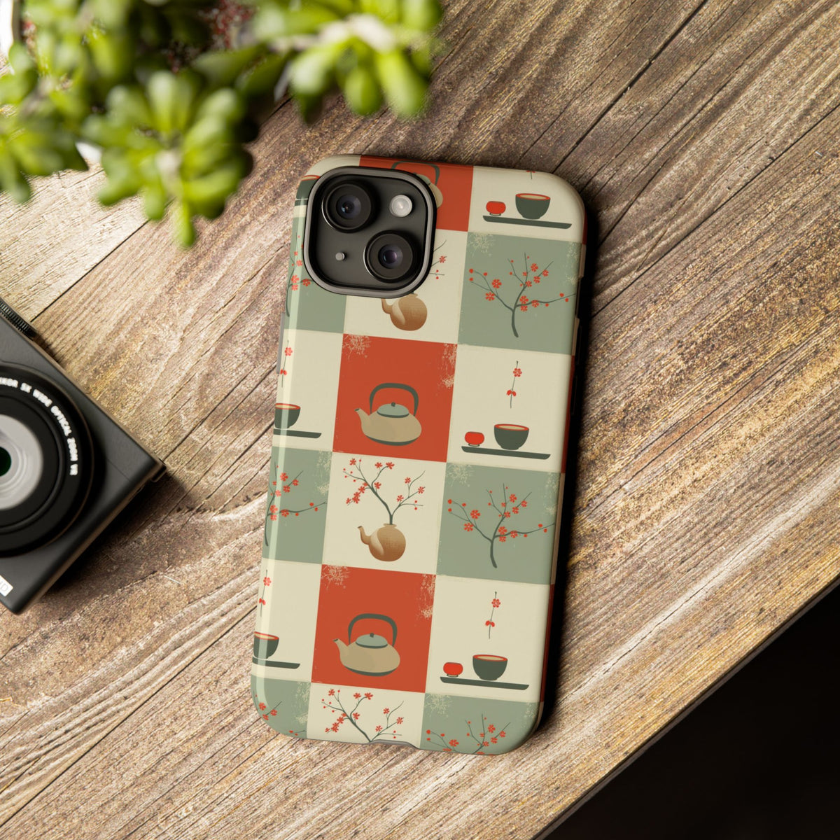 Japanese Pattern Phone Case – Elegant & Timeless Design for Your Phone 505